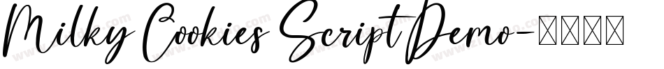 Milky Cookies Script Demo字体转换